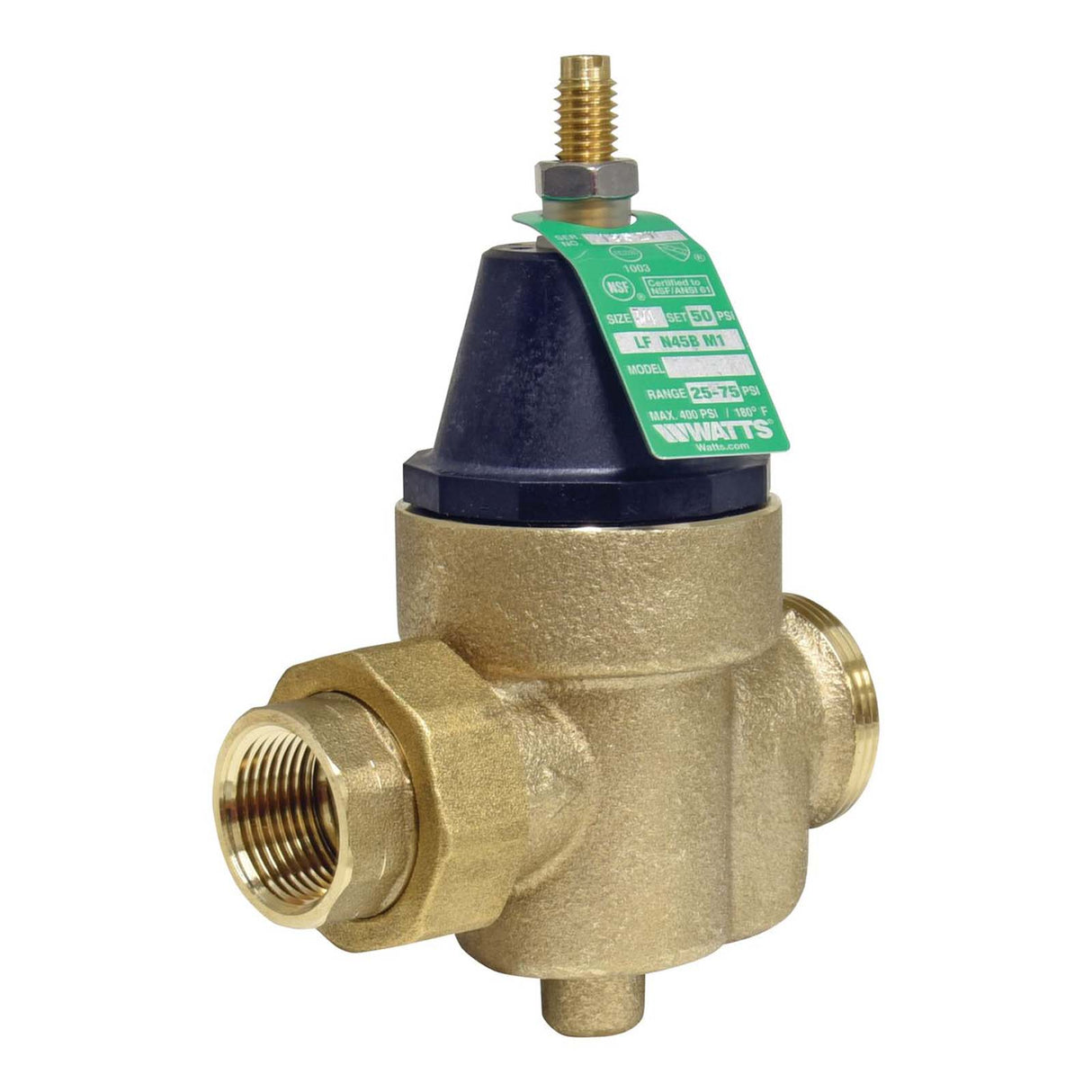 Watts 0009478 3/4" Pressure Reducing Valve NPT x FPT