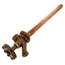 1/2" MPT x Sweat Inlet 10" L Anti-Siphon Wall Faucet w/Metal Handle