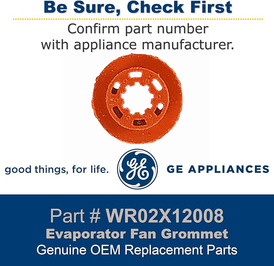 GE WR02X12008 GROMMET EVAP FAN