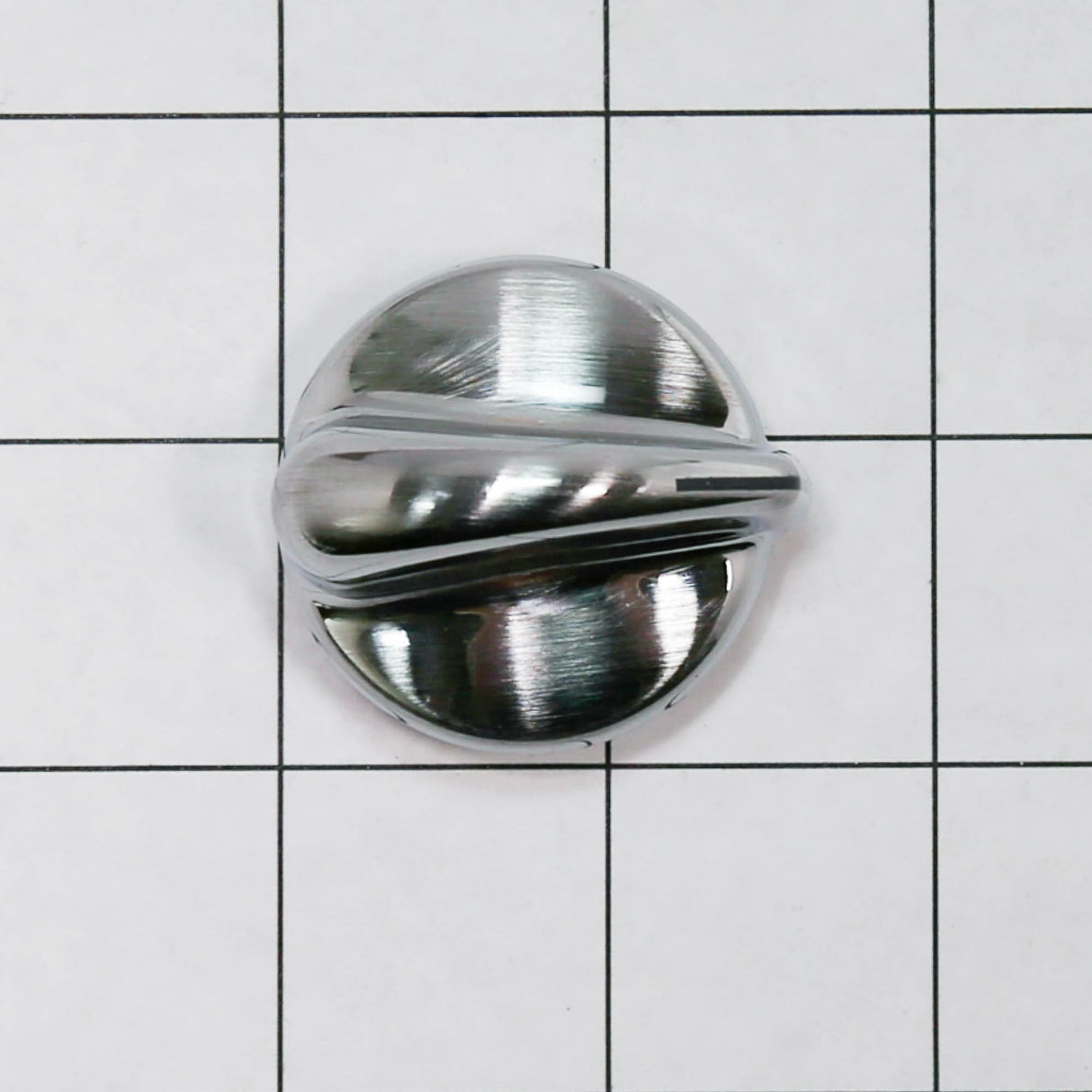 GE WB03X10316 Genuine OEM Range Tri-Chrome Plated Knob (Ss)