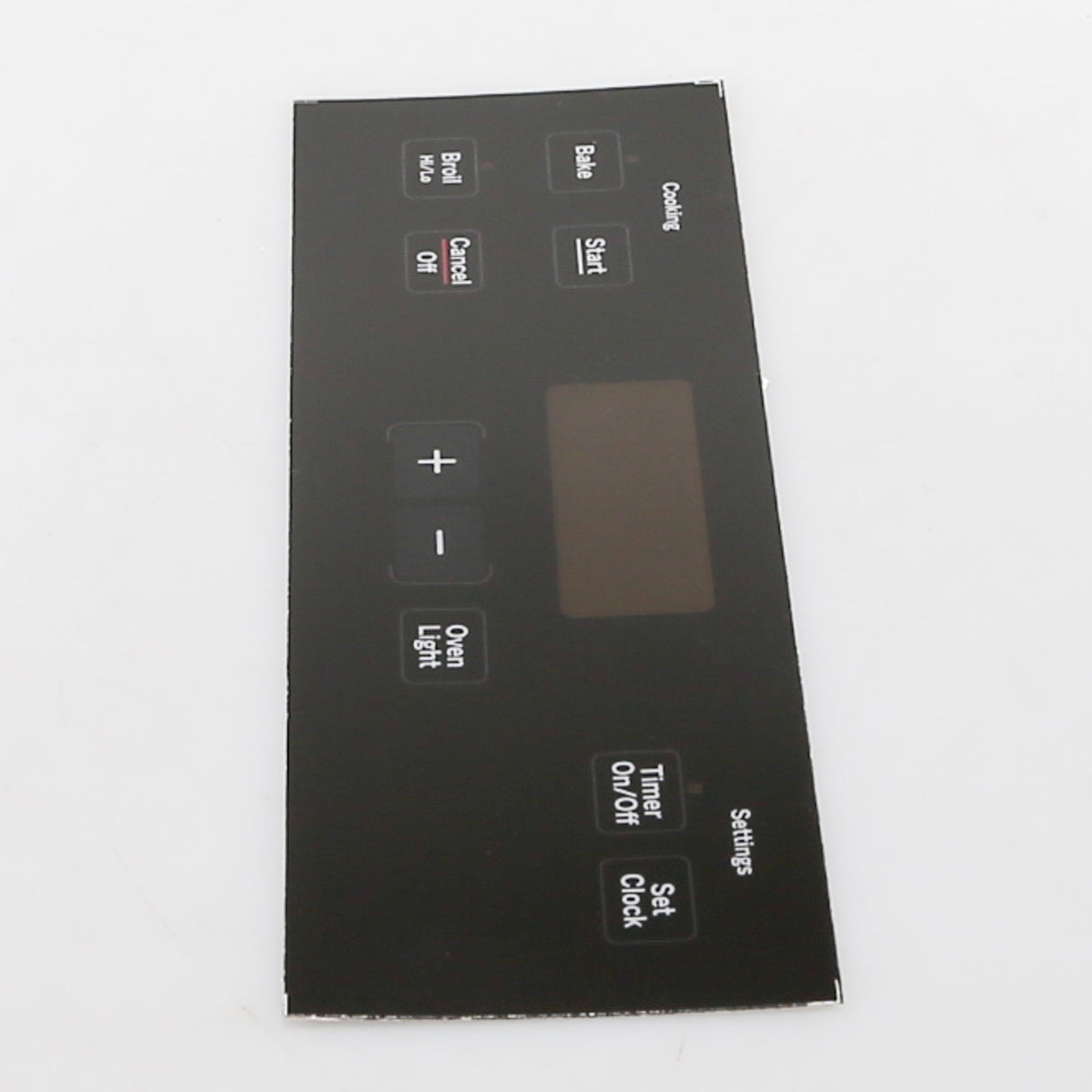 GE WB07X21373 Genuine OEM Range Control Overlay - Black