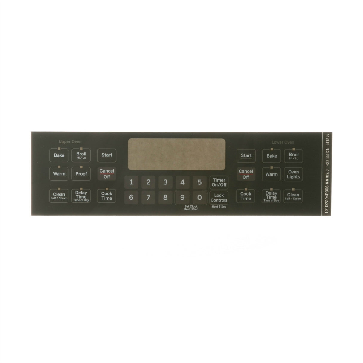 GE WB27T11465 Genuine OEM Overlay