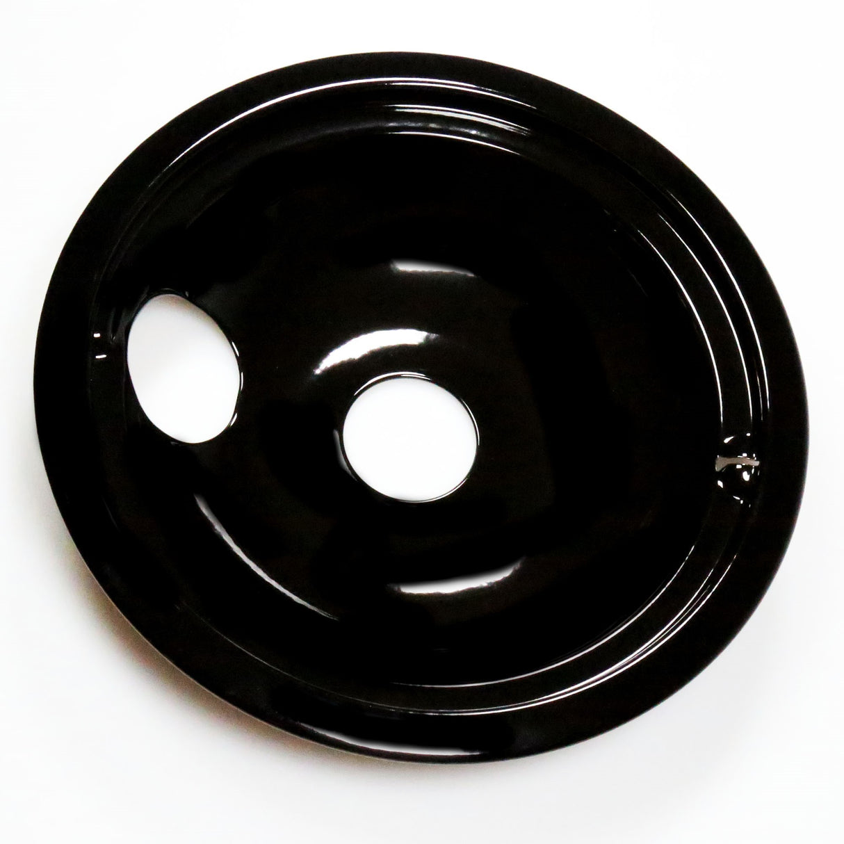 GE WB31M19 Genuine OEM Elec Range Black 8 Inch Prcln. Drip Bowl