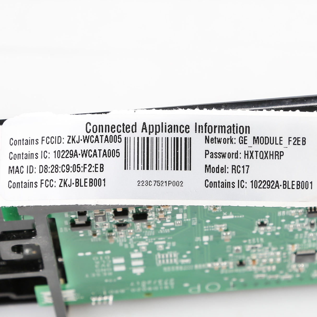 GE WB56X28192 Genuine OEM Glass And Touch Board Asm