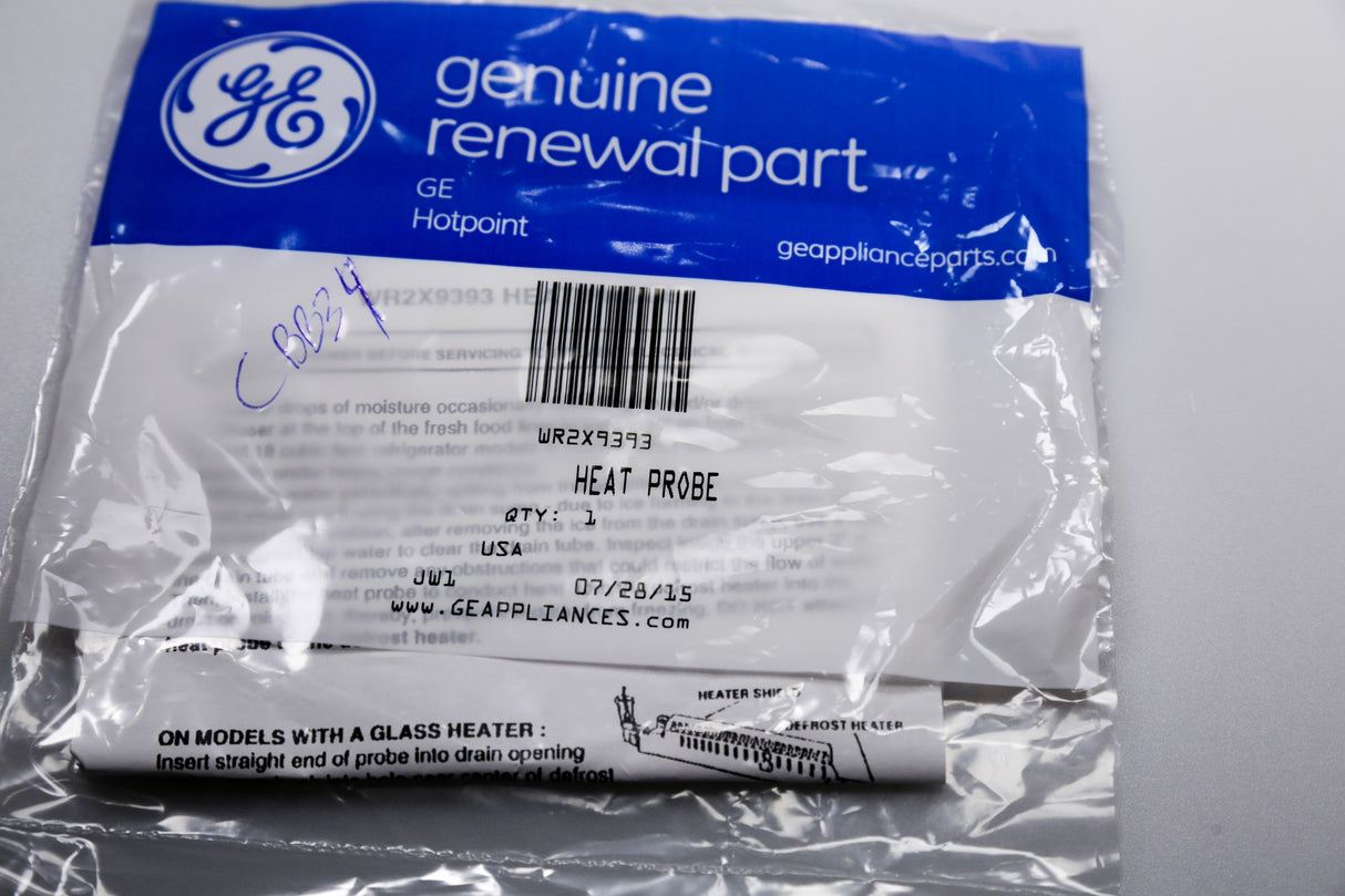 GE WR2X9393 Genuine OEM Refrigerator Heat Probe