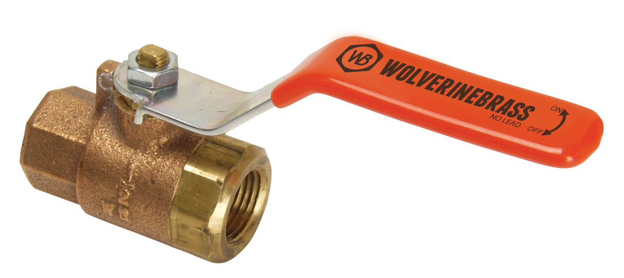 Apollo Valves 52961W 2" FIP Brass Full Port Ball Valve without Drain