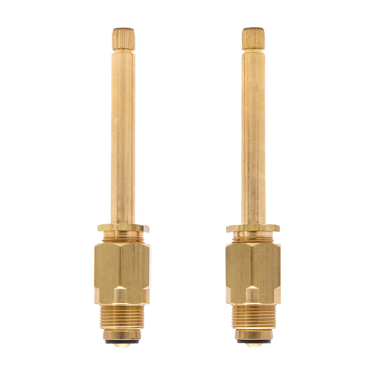 PlumbMaster Approved 11221 Right Hand Hot and Cold Stem with Bonnets (Pair) for 850-950 Central Brass