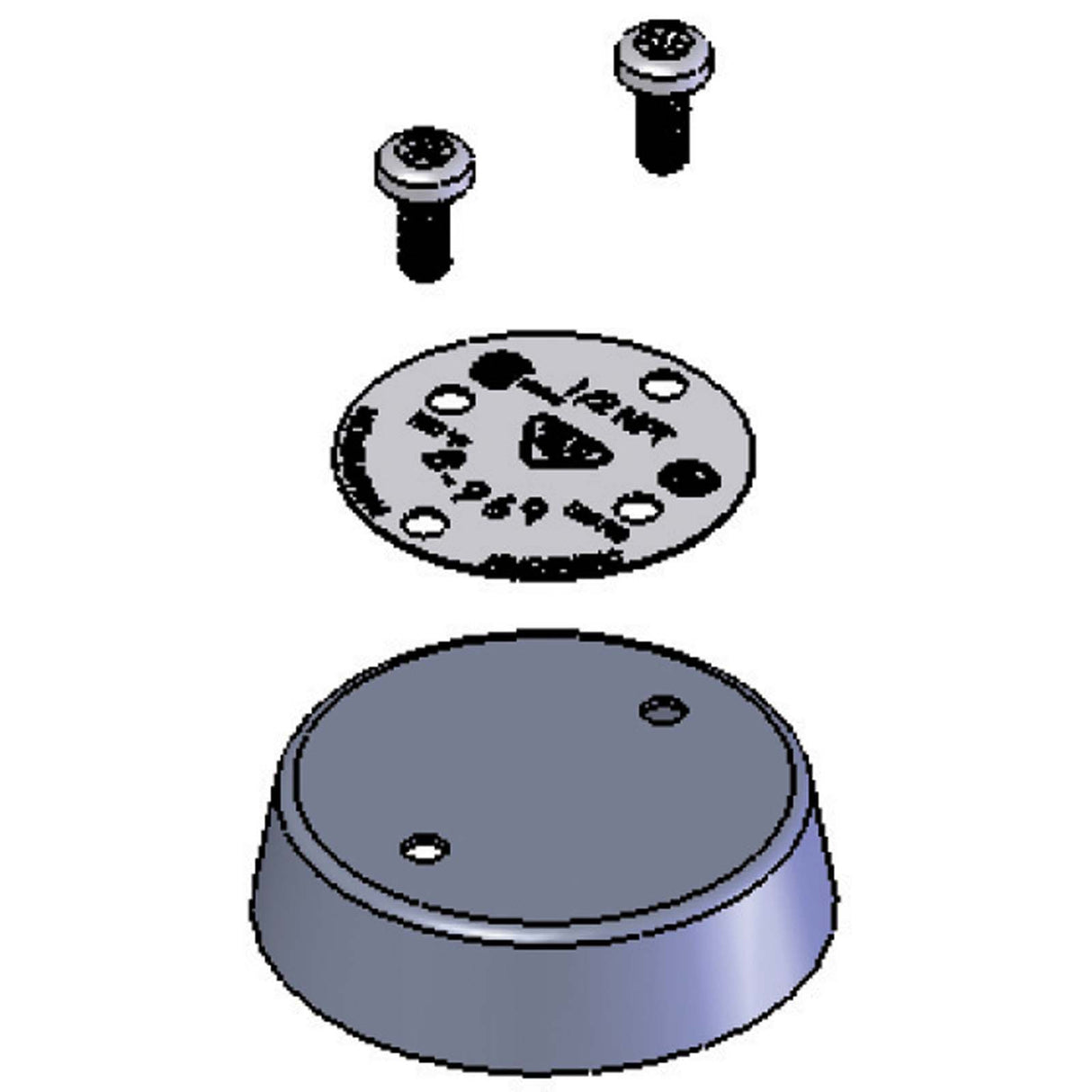 T&S B-0969-HA Vacuum Breaker Coverplate Replacement Parts Kit for B-0968/B-0969 T&S Atmospheric Vacuum Breaker, 1/2" NPT