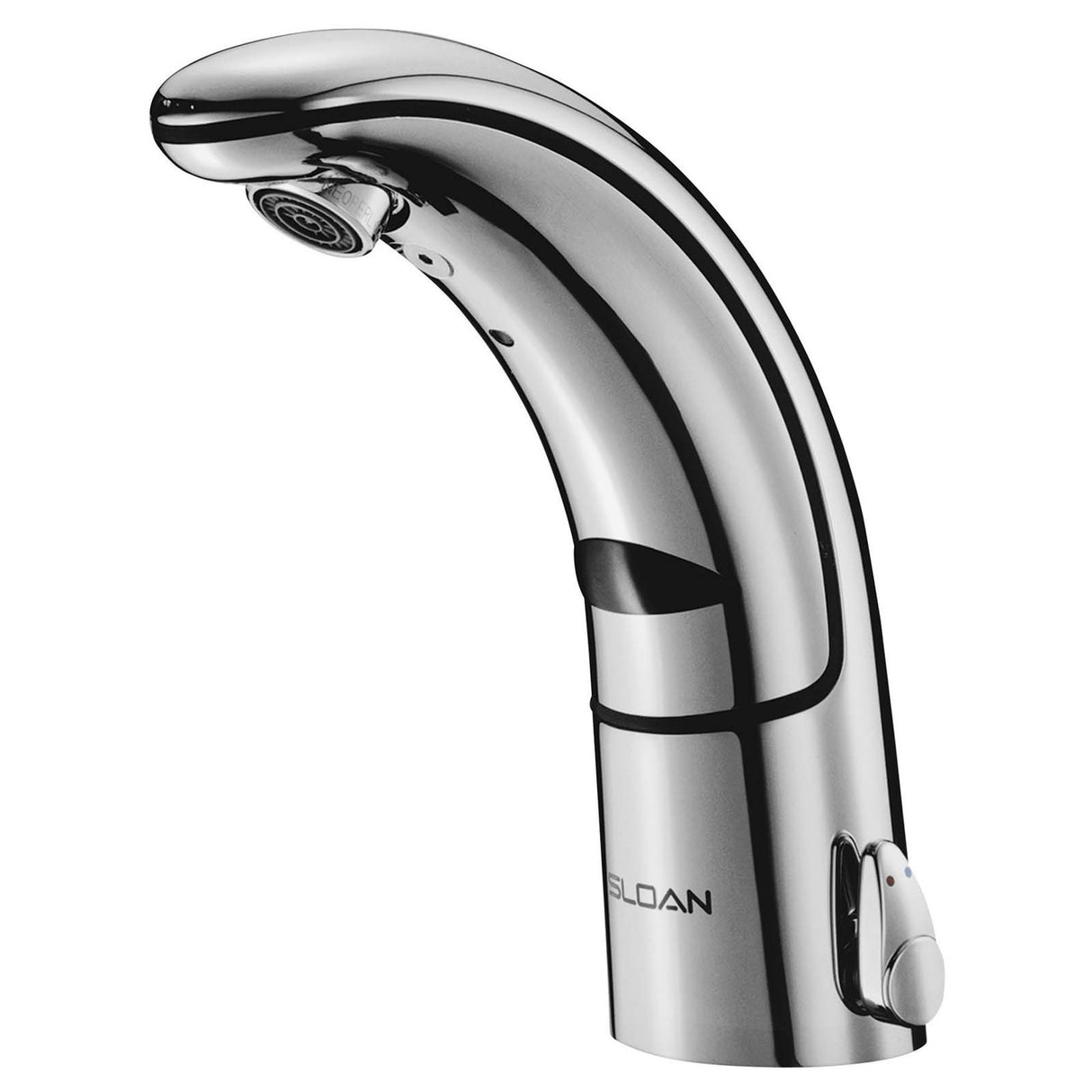 Sloan EAF-150 CP Optima Battery-Powered Deck Mount IR Faucet, 1.5 GPM, Single Hole, Chrome
