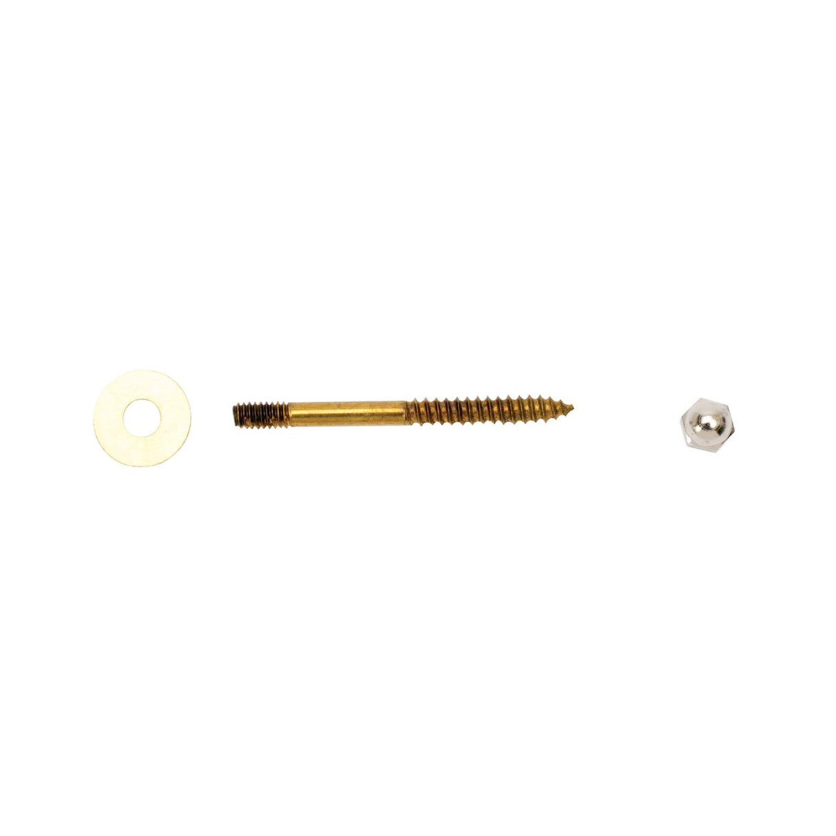 PlumbMaster Approved 40568 Solid Brass Closet Screw, 1/4" Diameter x 3" Length