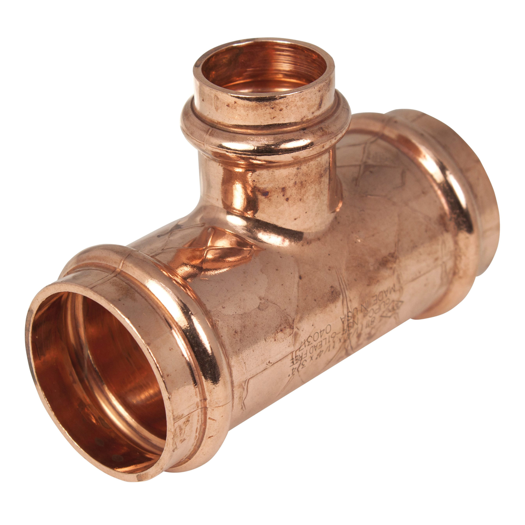 10077747 1" x 1" x 3/4" Press ApolloPress Copper Reducing Tee