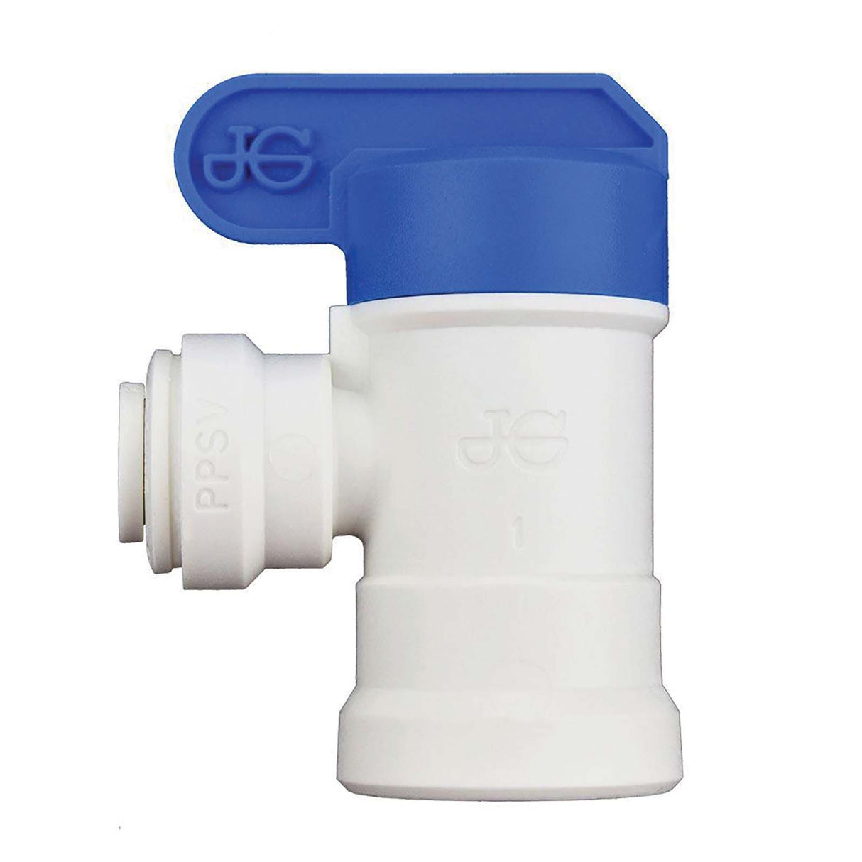 PlumbMaster Approved PPSV500822W 1/4" x 1/4" Speedfit to FNPT Polypropylene Shut Off Valve