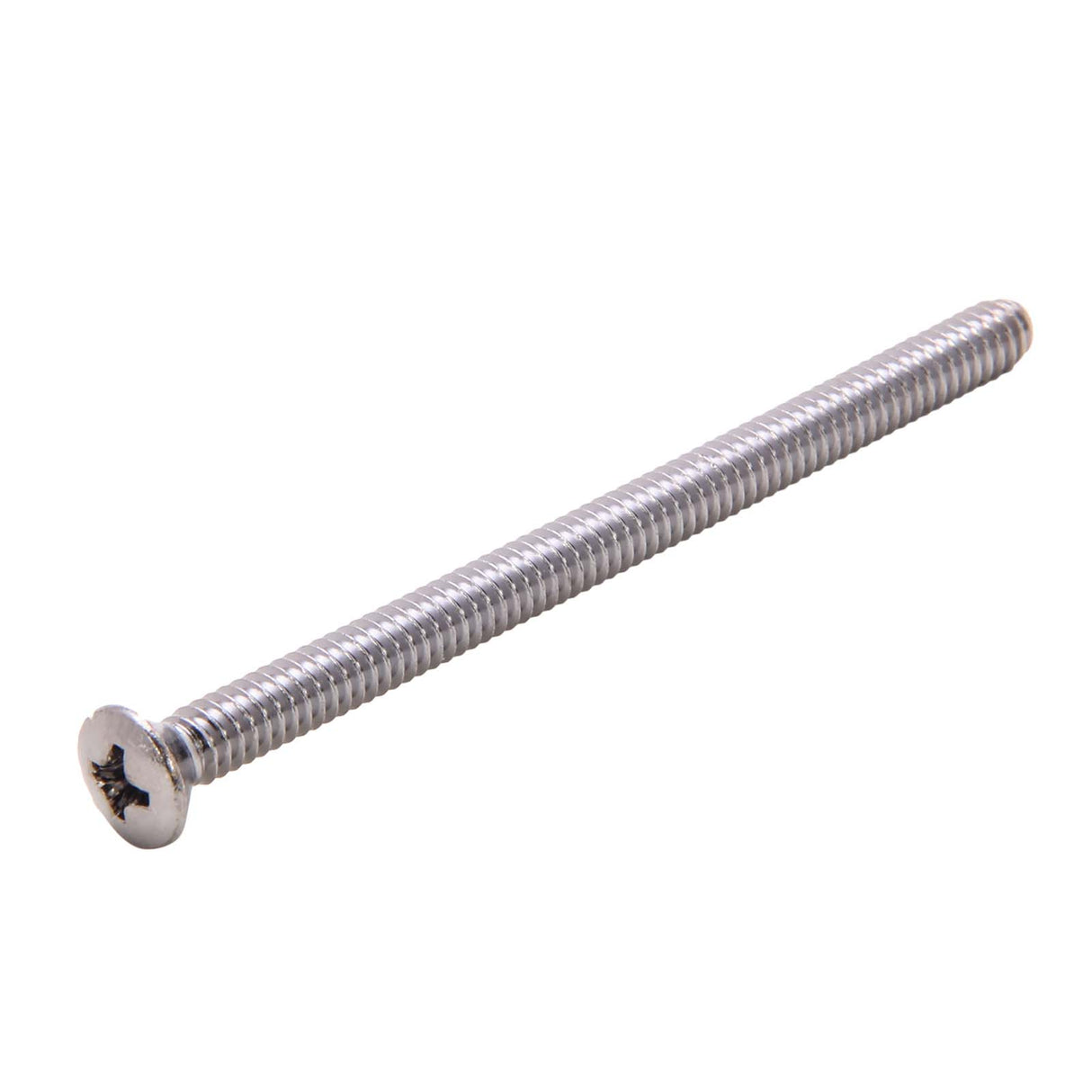 PlumbMaster Approved 35324 Oval Phillips Head Handle Screw, #10-24 x 3", Chrome Plated