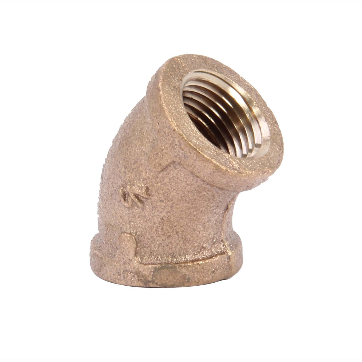 PlumbMaster Approved 83311NL 1/4" FIP Cast Brass 45 deg Elbow