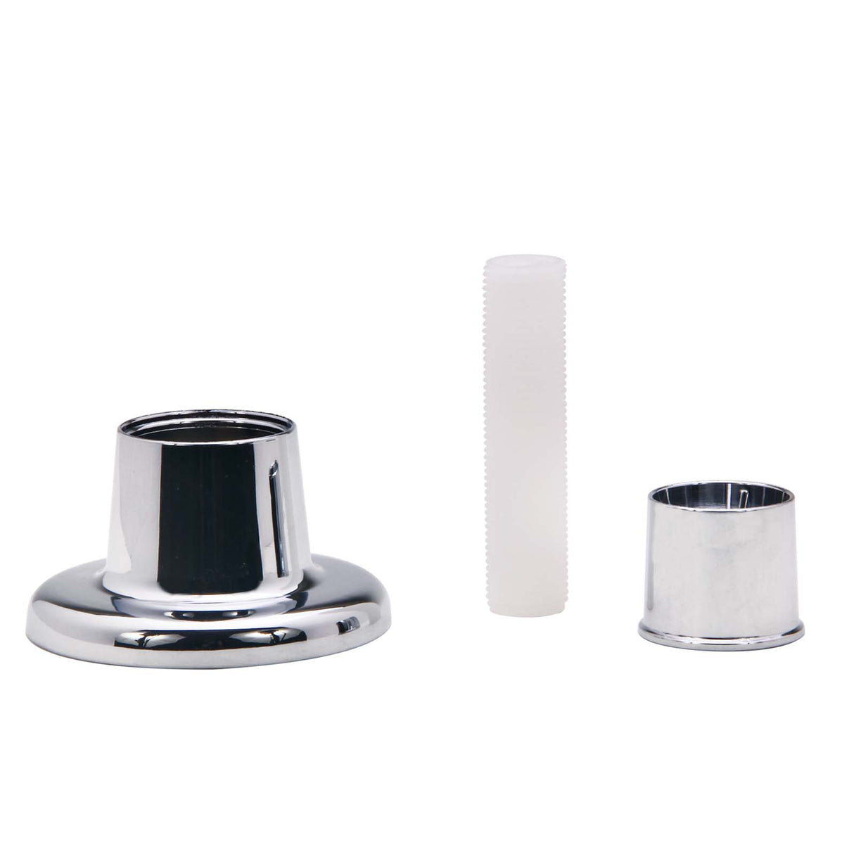 PlumbMaster Approved 38059 Adjustable Style Replacement Escutcheon with Molded Nipple (Bulk), 3/8" I.P, Chrome Plated