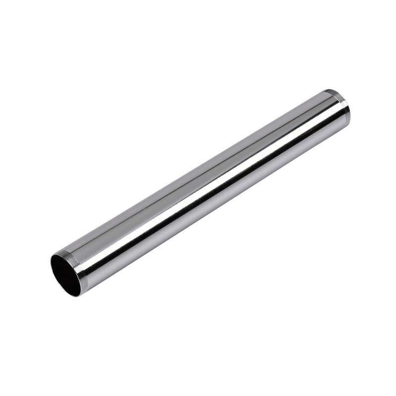 Dearborn 1776PC 1-1/2" x 12" 17 Gauge Brass Threaded Tube Polished Chrome