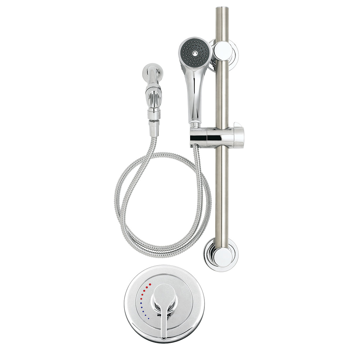 Speakman SLV-3080-ADA Sentinel Mark II Trim and Handicap Shower System (Valve not included) Polished Chrome Finish - 2.5 GPM