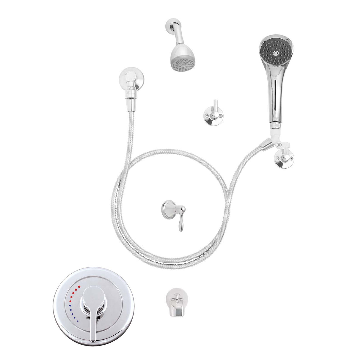 Speakman Sentinel Mark II SM-3070-IS Pressure Balance Valve Shower Combination Polished Chrome Finish - 2.5 GPM