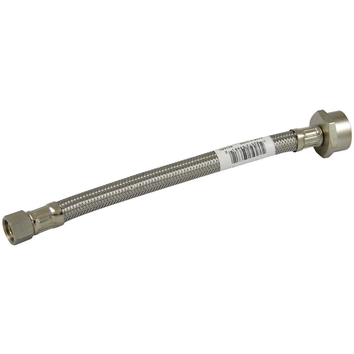 PlumbMaster Approved SB387809 3/8" Compression x 7/8" Ballcock x 9" L Chrome Plated Stainless Steel Water Connector