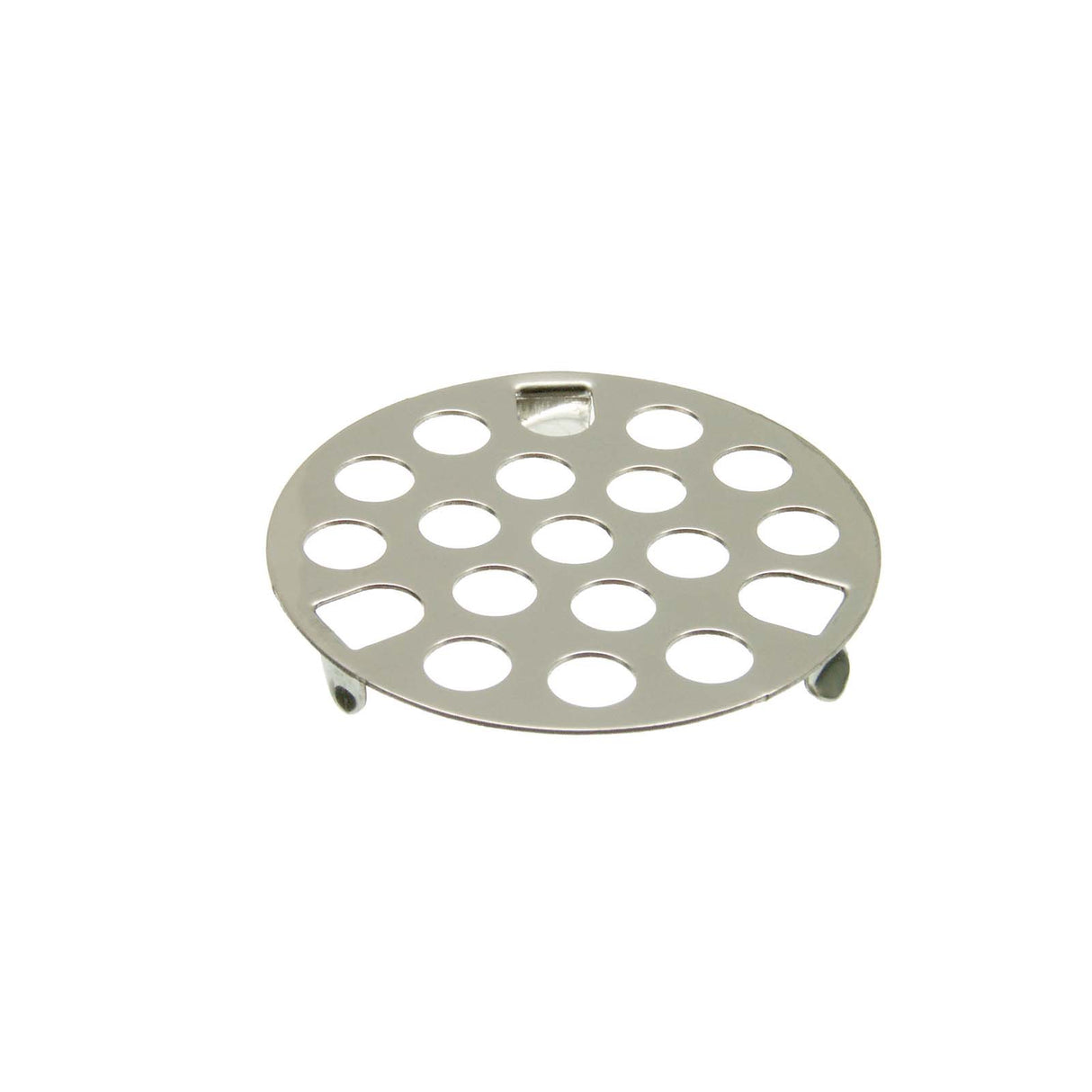 PlumbMaster Approved 36433 1-5/8" OD x 1/4" Depth Chrome Plated Brass Flat 3 Long Prongs Snap-In Style Sink Strainer