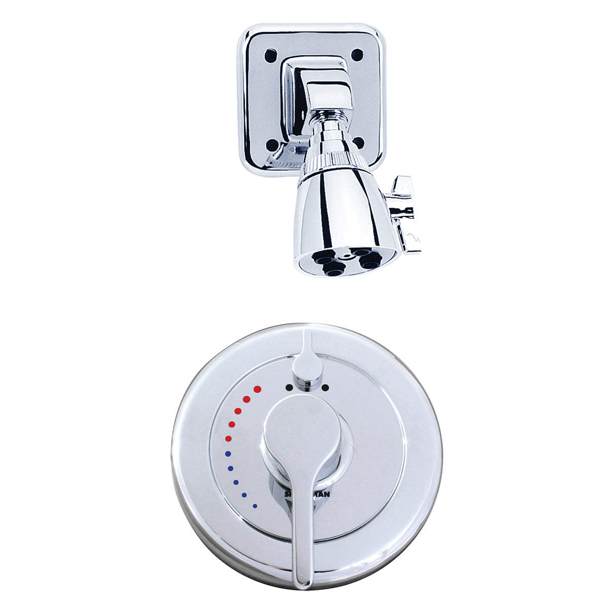 Speakman SLV-3420 Sentinel Mark II Diverter Trim and Vandal Resistant Shower Combination (Valve not included) Polished Chrome Finish - 2.5 GPM