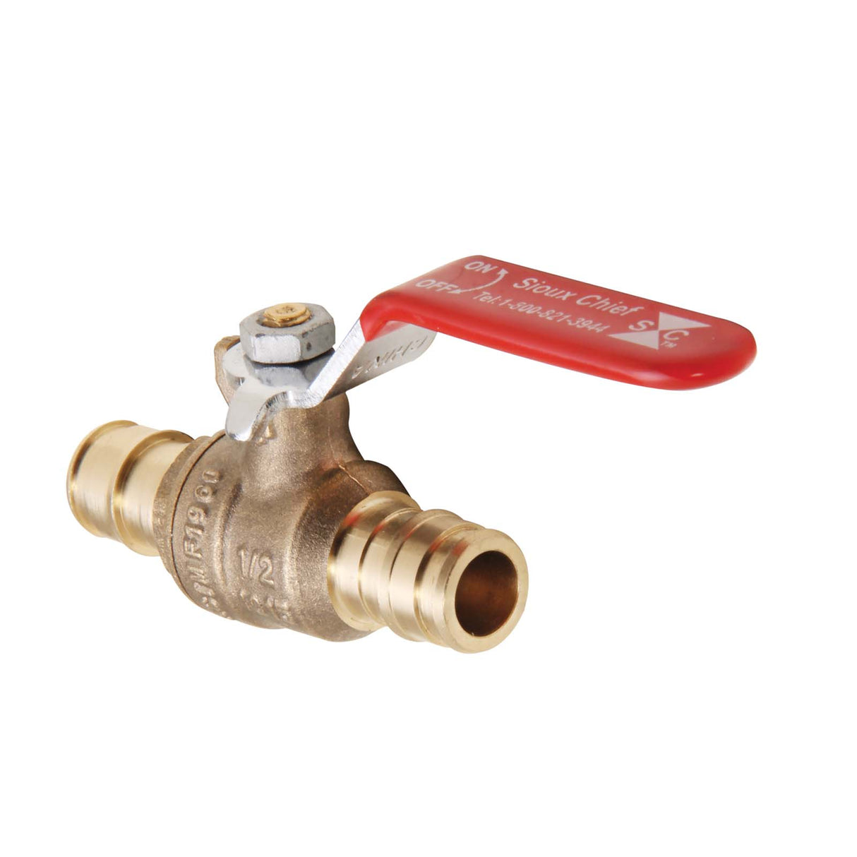 Sioux Chief 648WG4FPPK1 1" PEX Power-PEX Brass (Lead Free) Full-Port Ball Valve Lever Handle