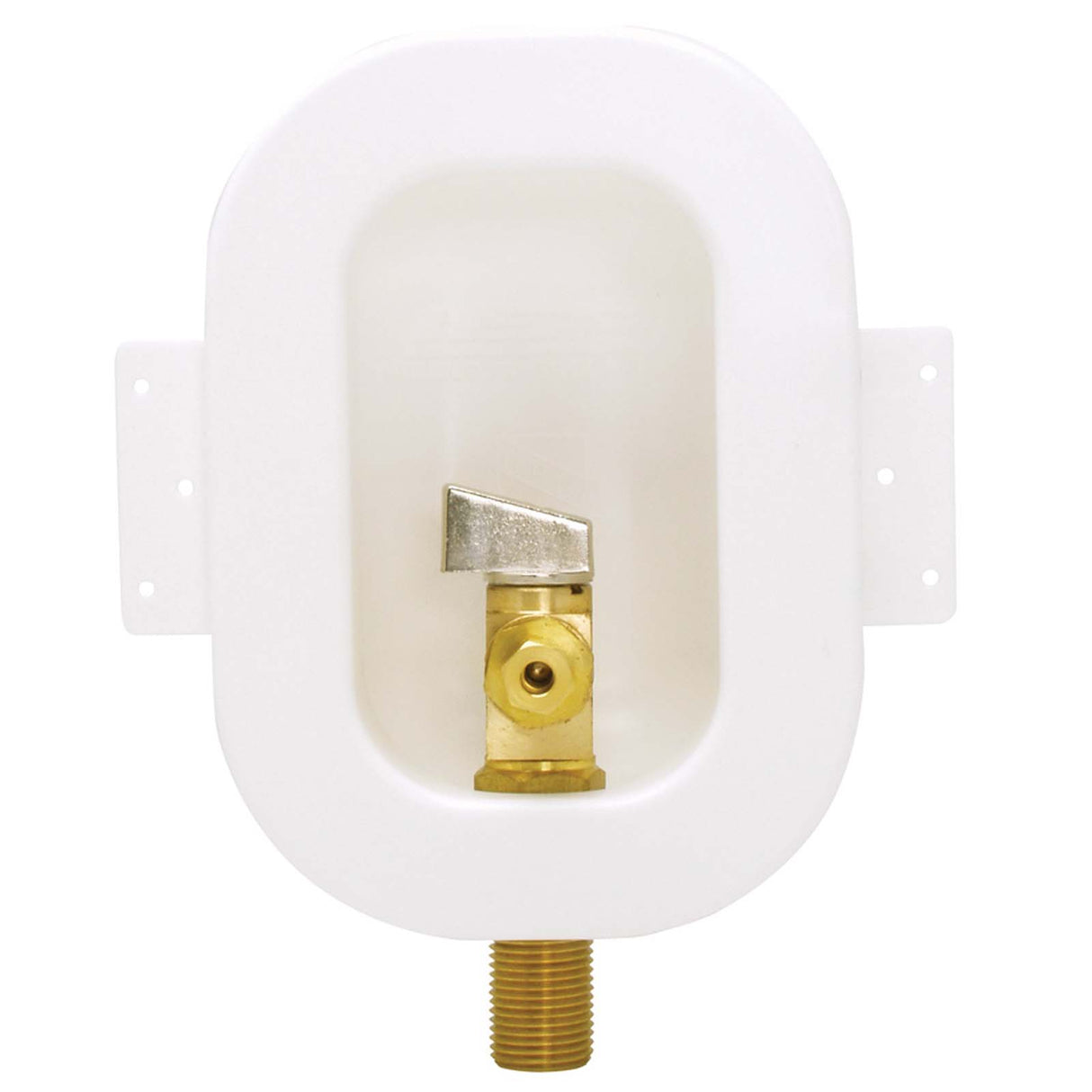 LSP 0B-8010LL 1/2" x 1/4" MIP x Compression Assembled Low Lead Mini Ice Maker Box with Non-Water Hammer Arrester