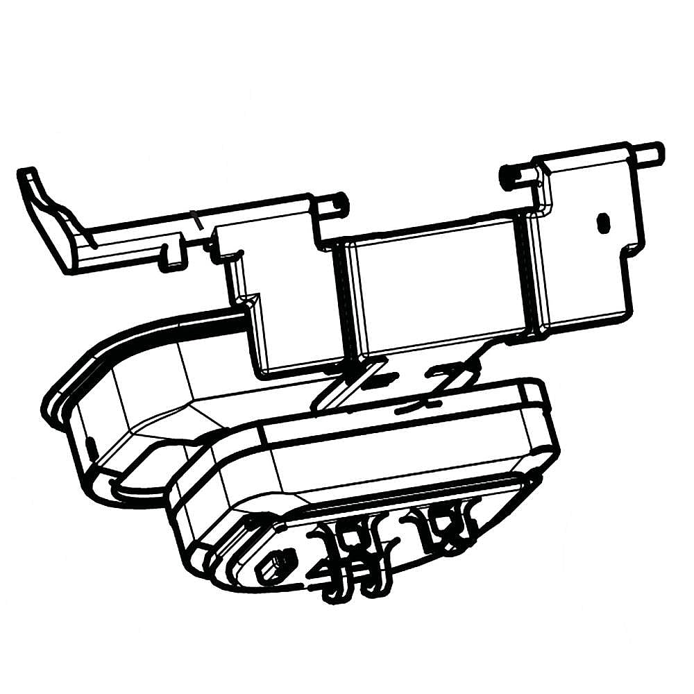 LG ABN73678306 Refrigerator Dispenser Ice Chute Cap and Gasket Assembly Genuine Original Equipment Manufacturer (OEM) Part