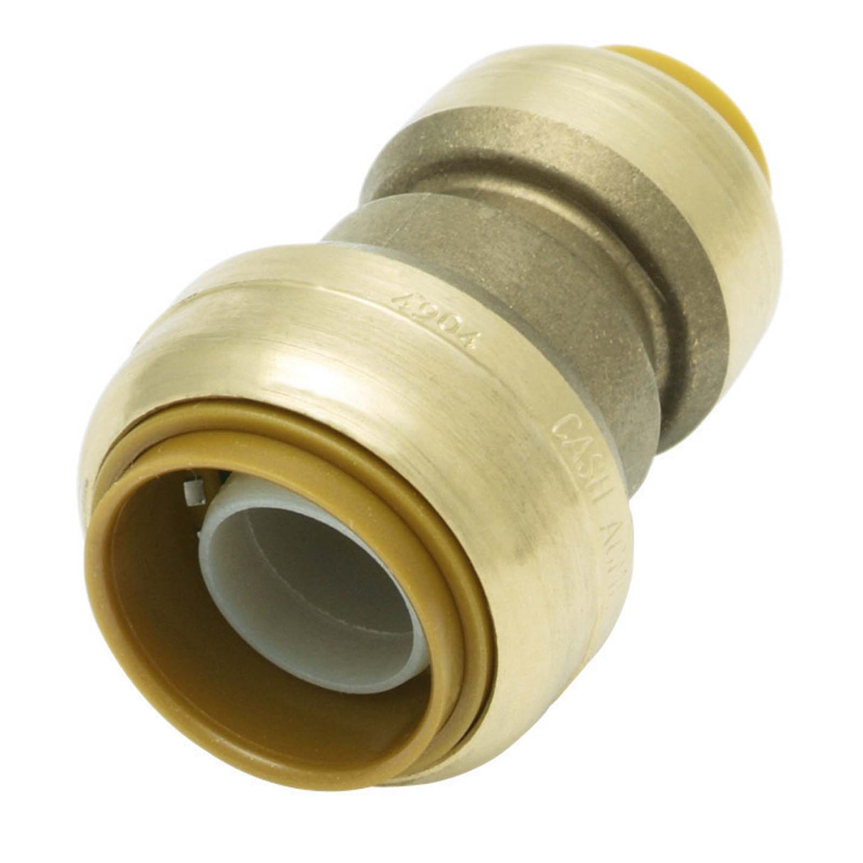3/8" x 1/2" Push-Fit SharkBite Brass Reducing Coupling