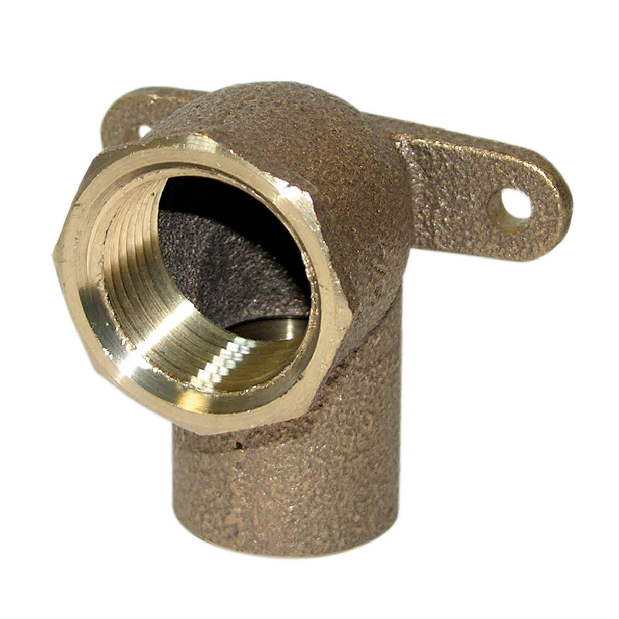 NIBCO B066860 1/2" C x FIP Cast Brass 90 deg Drop Elbow