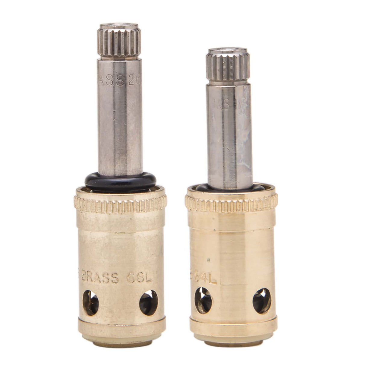 PlumbMaster Approved 11418 Right Hand Hot & Left Hand Cold Stem(Pair)For T&S Brass, Pre-Rinse Faucets with Spring Checks