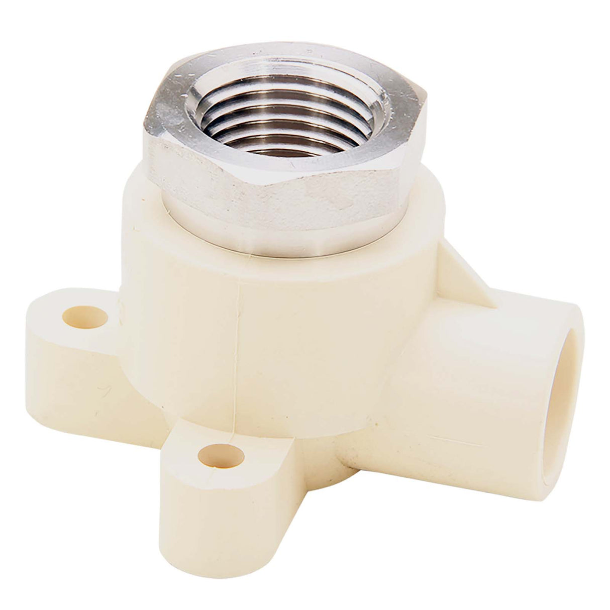 King Brothers DE-0500-S NL 1/2" Hub x FIP CPVC, Brass 90 deg Drop Elbow