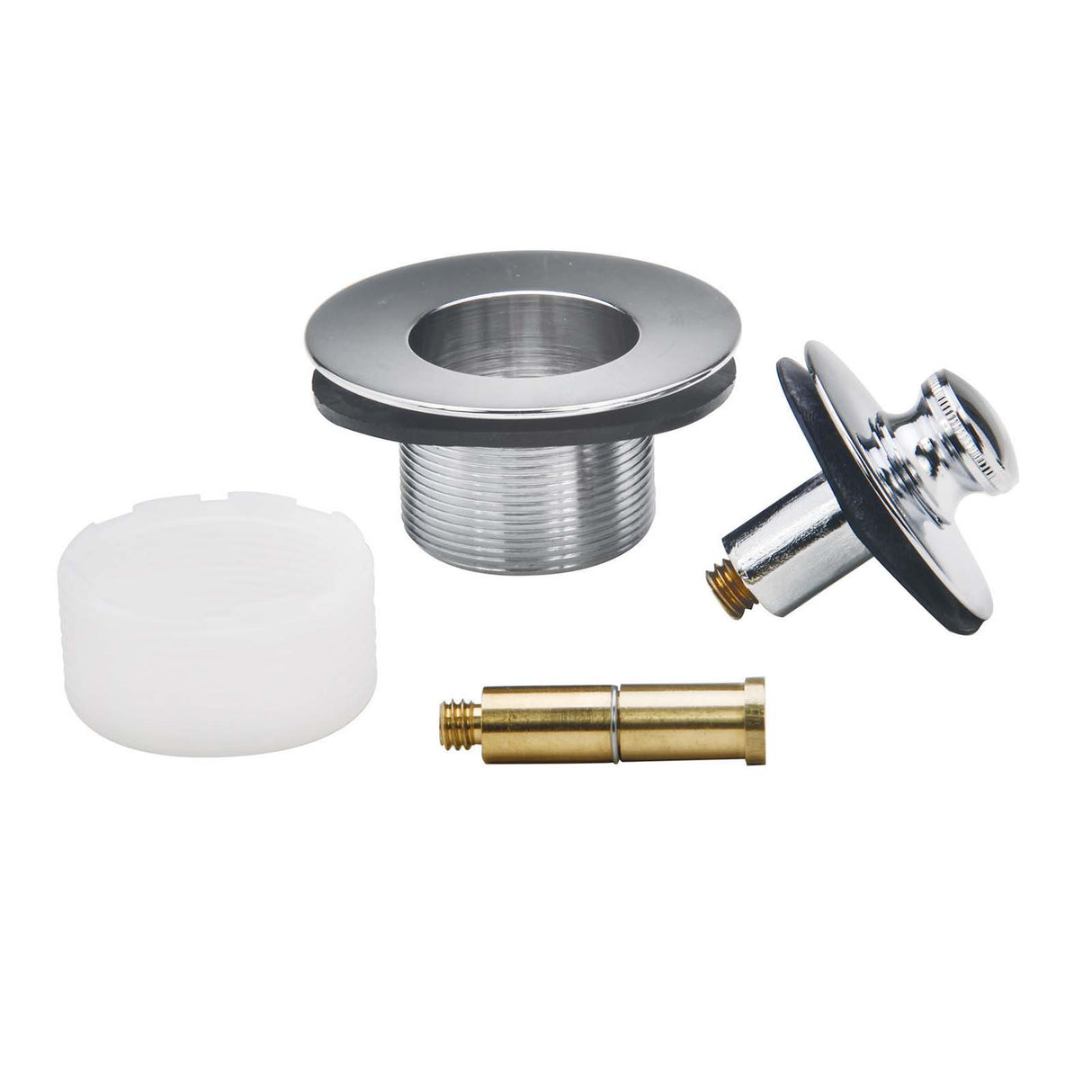 PlumbMaster Approved 39047 Chrome Plated Push-Pull Style Bath Drain Assembly Kit