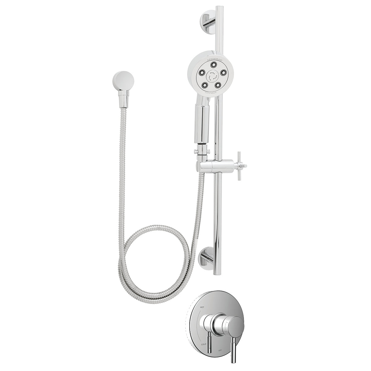 Speakman SLV-1040 Neo Trim and Shower Package (Valve not included) Polished Chrome Finish - 2.5 GPM