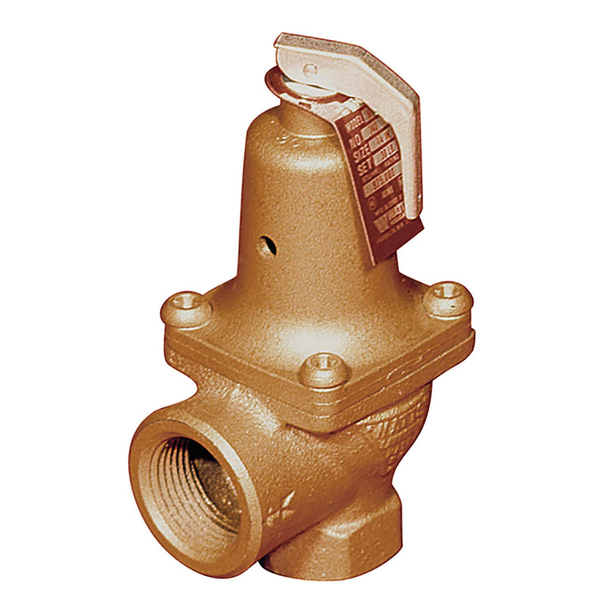 Watts 0274513 3/4 x 3/4" Bronze Boiler Pressure Relief Valve, 50 PSI
