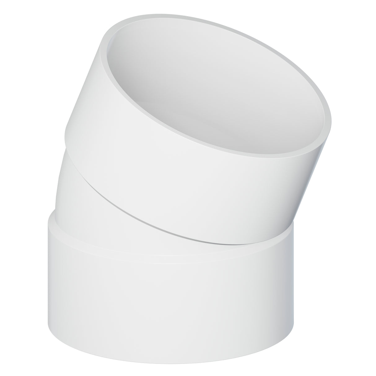 Tigre 36-6564 22-1/2° 4" Hub PVC Sewer & Drain Elbow