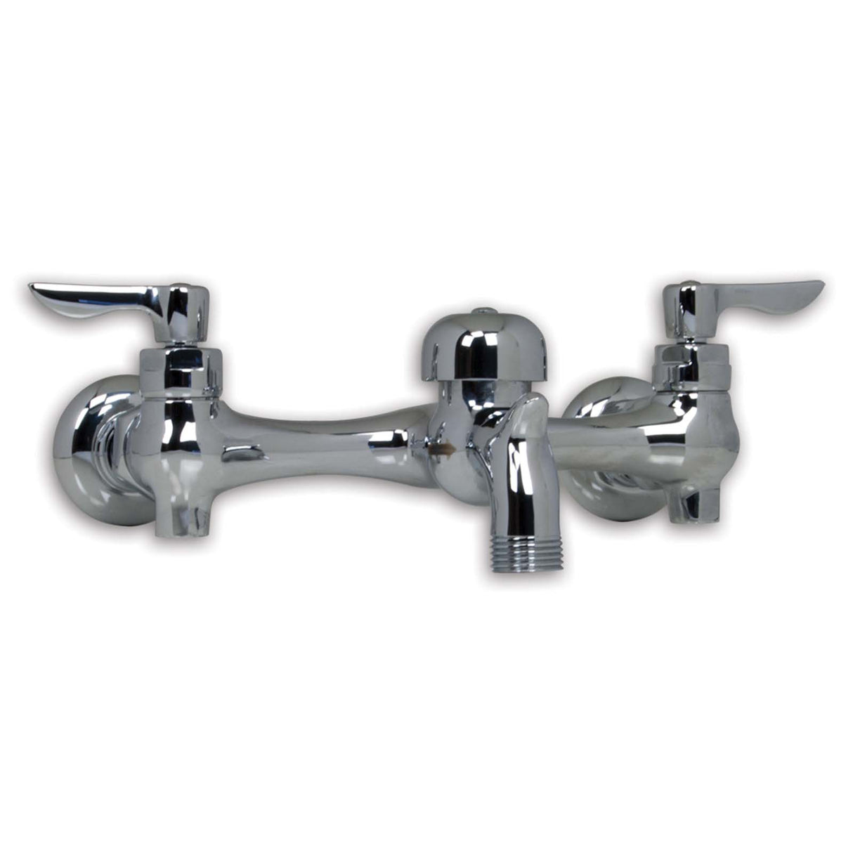 American Standard 8351076.004 Cast Brass Wall Mount 8" Widespread Service Sink Faucet, 20 gpm, Rough Chrome