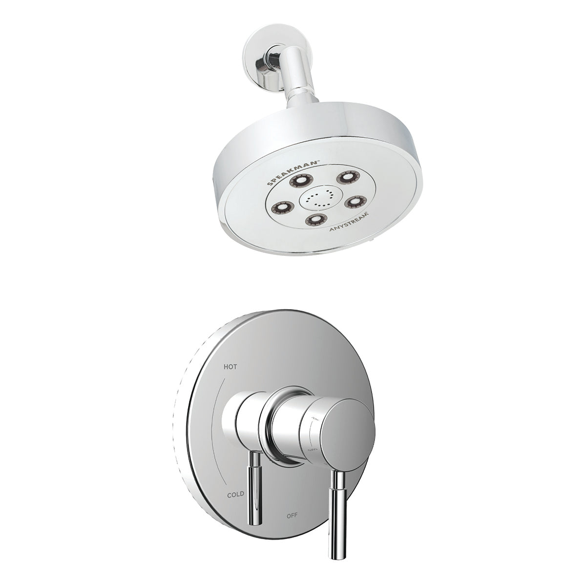 Speakman SLV-1010 Neo Trim and Shower Combination (Valve not included) Polished Chrome Finish - 2.5 GPM