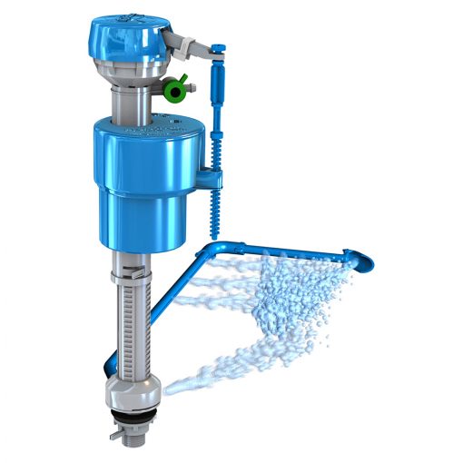 HydroClean Plastic Toilet Fill Valve with Cleaning Tube