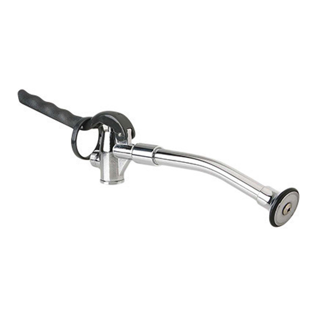 Chicago Faucets 777-021KJKCP Chrome Plated Rubber Bound Outlet Full Flow Self-Closing Spray Valve