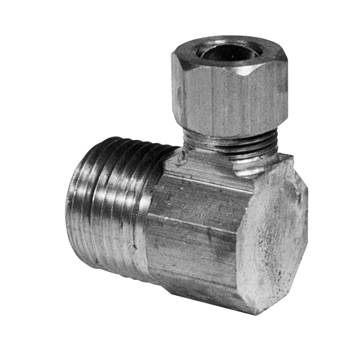 PlumbMaster Approved 83013NL 3/8" OD Comp x 1/4" MIP 90 deg Brass Elbow