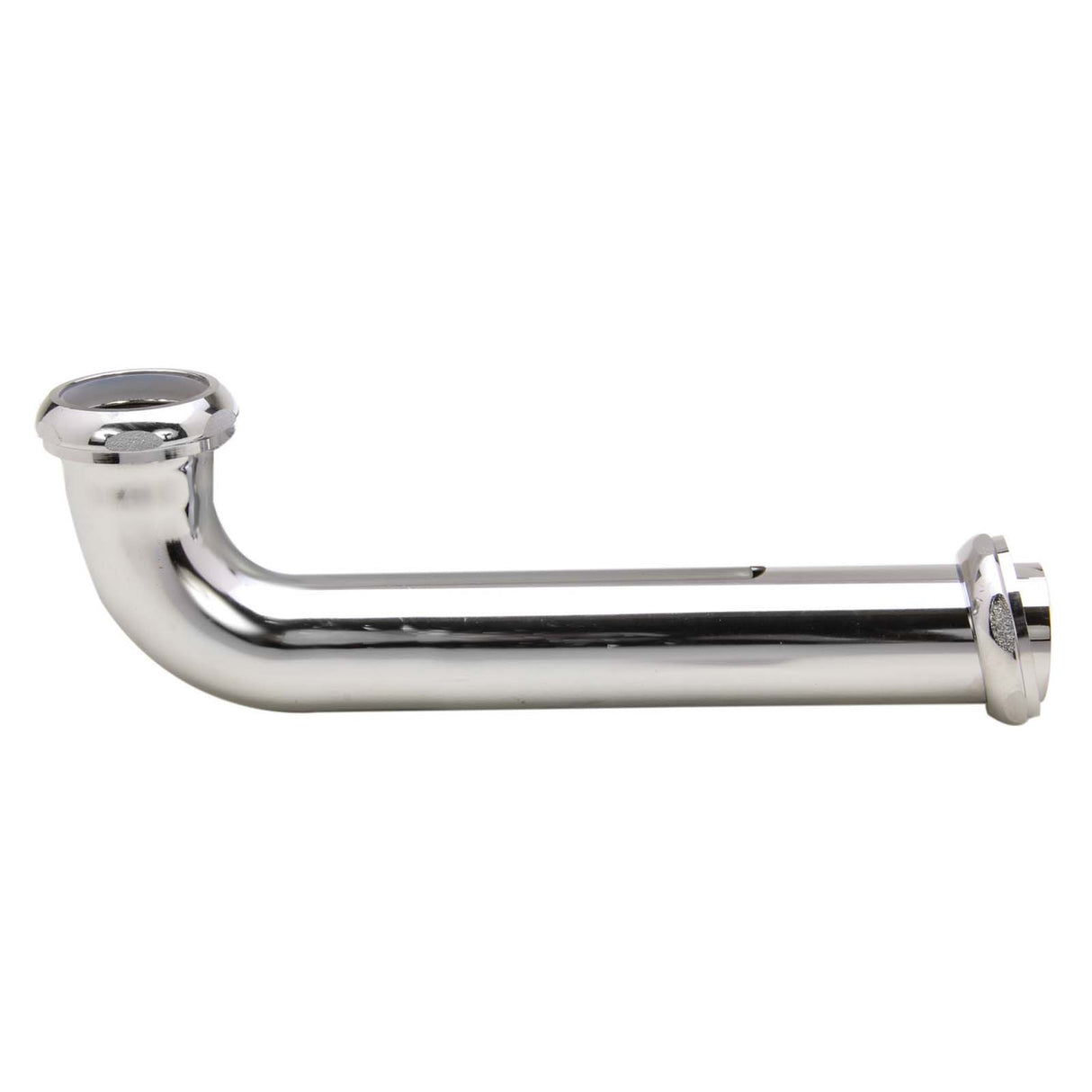 Keeney 907PCBN 22 ga Brass Flush Elbow with Nuts, 1-1/2" x 9", Chrome Plated