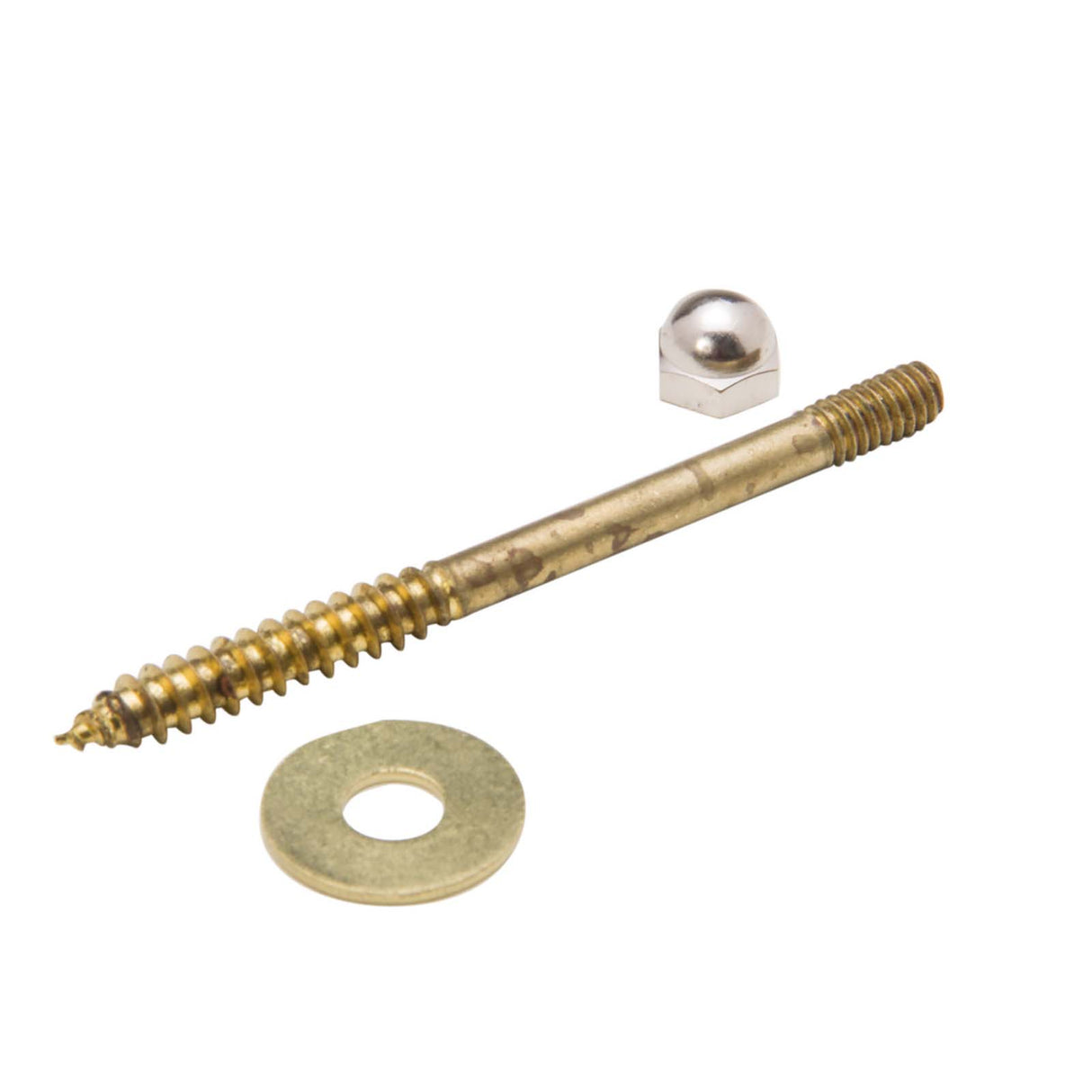PlumbMaster Approved 40569 Solid Brass Closet Screw, 1/4" Diameter x 3-1/2" Length