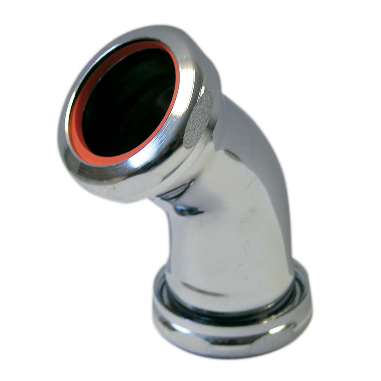 PlumbMaster Approved 54913 1-1/2" Double Slip Brass Chrome Plated 45° Elbow 17 Gauge