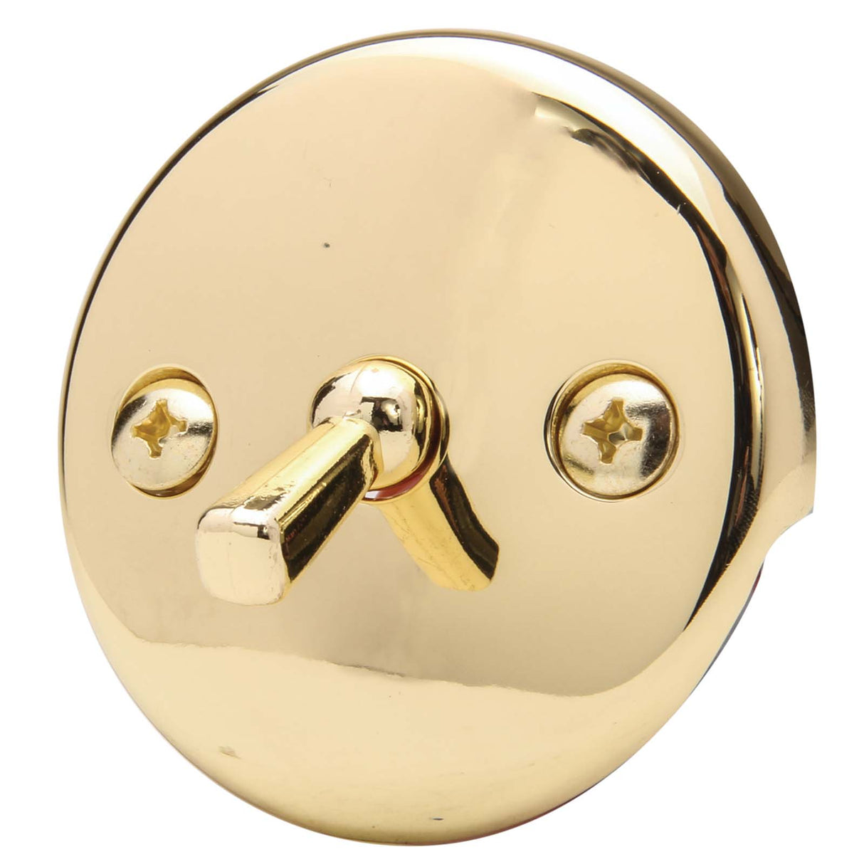 PlumbMaster Approved 80881 Solid Brass Overflow Plate, Polished Brass