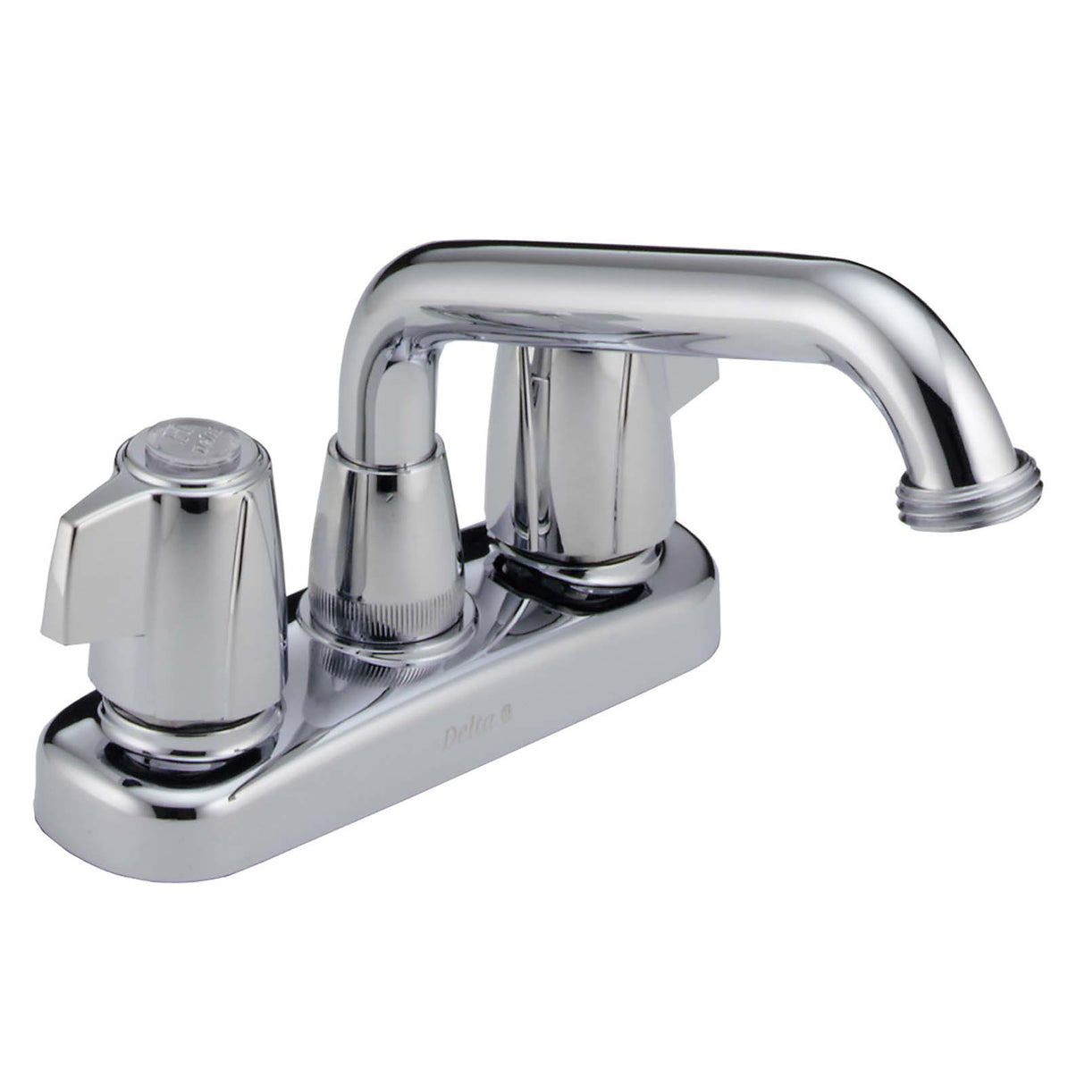 2121LF Delta 2121 Solid Brass Deck Mount 4" Centerset Classic Laundry Faucet, 1.5 gpm, Chrome