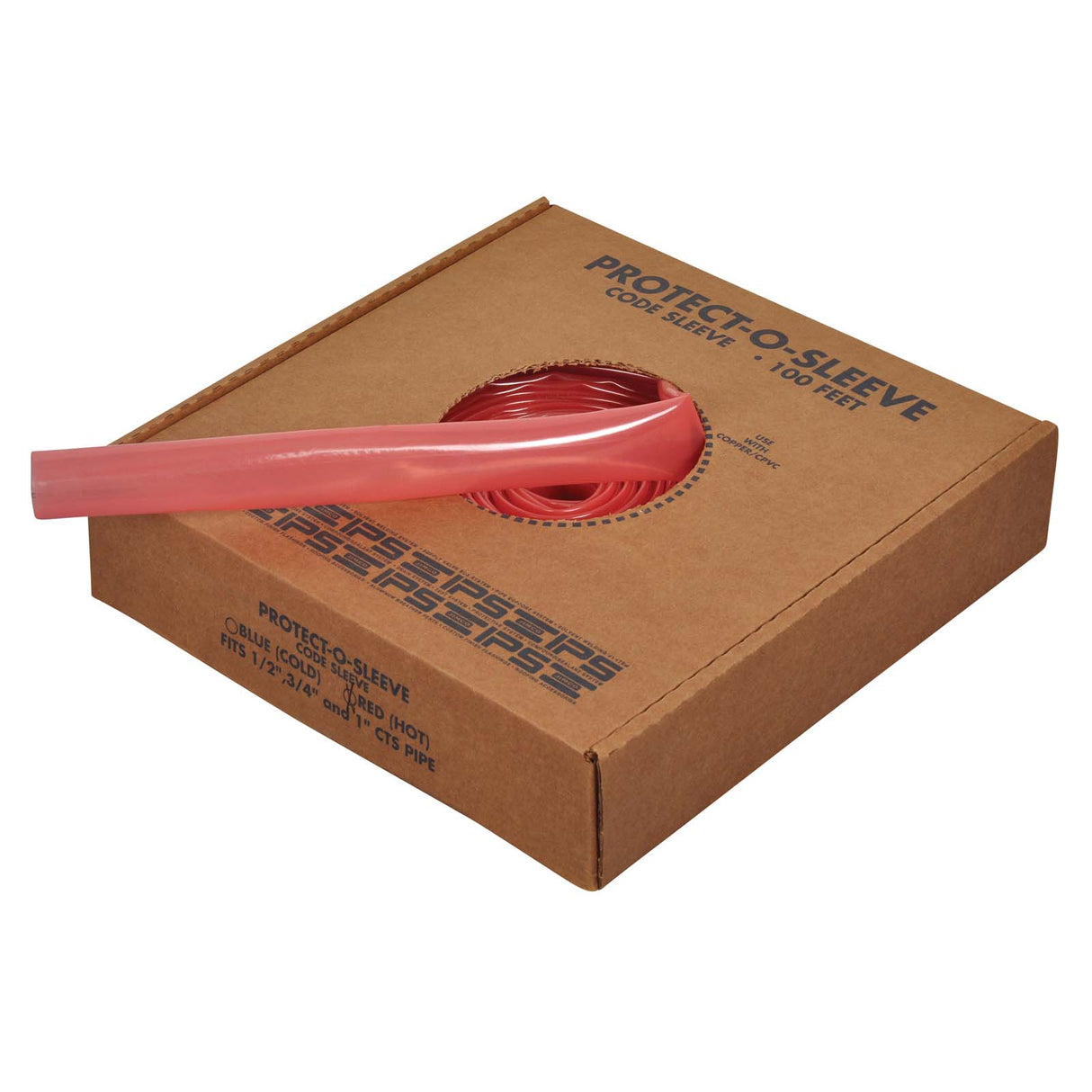 IPS Corp 83416 1/2 - 1" Polyethylene Ultra-Flex Heavy Pipe Sleeving Red