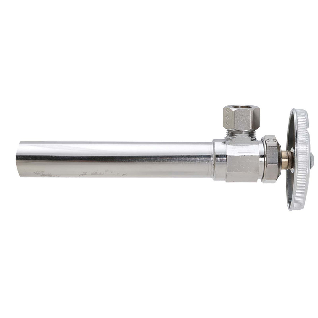 BrassCraft CS40X C 1/2" Sweat x 3/8" OD Compression Chrome Plated Brass (Lead Free) Encore Multi-Turn Angle Stop