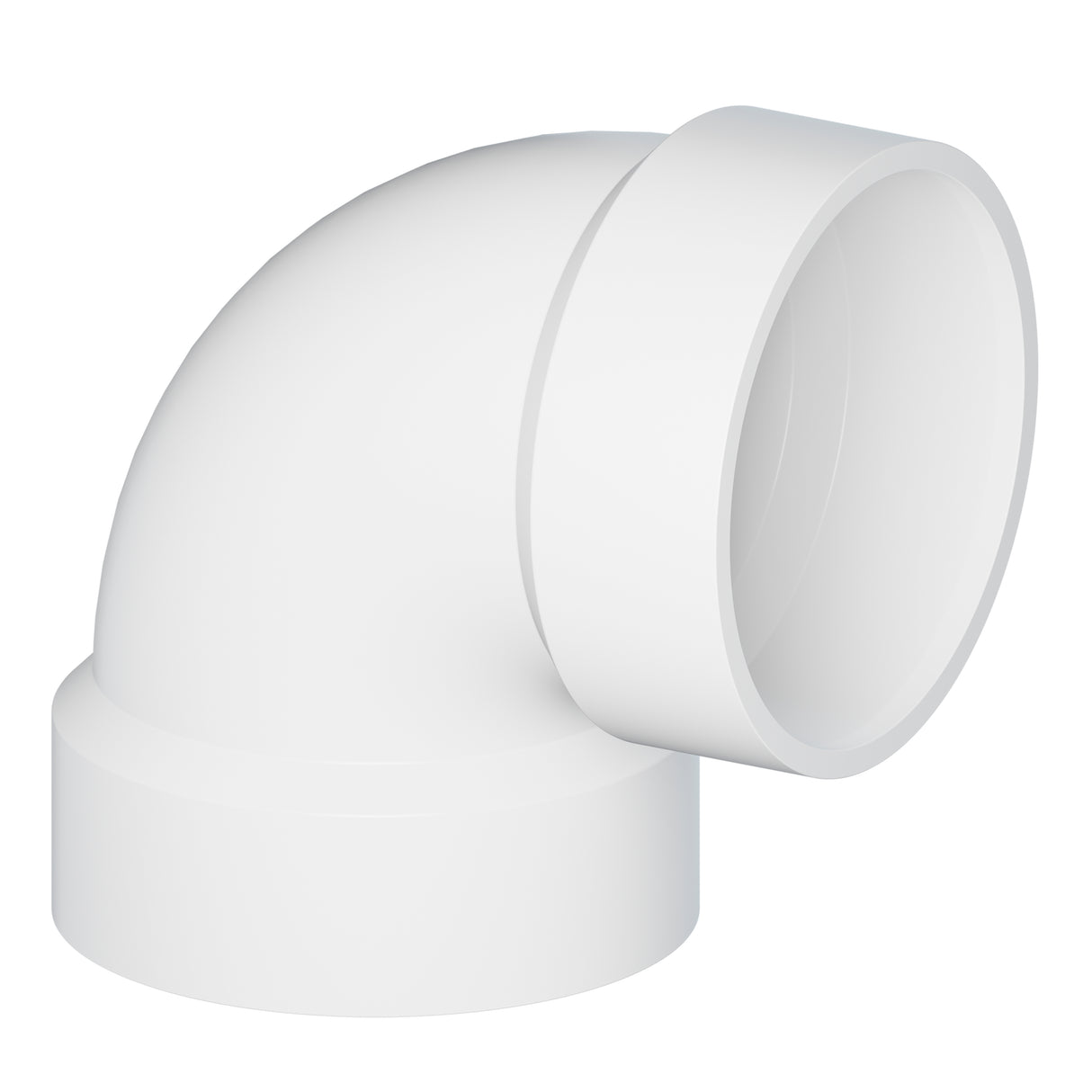 Tigre 331-3434 1-1/2" Hub PVC SCH 40 DWV Vent Elbow 90° White