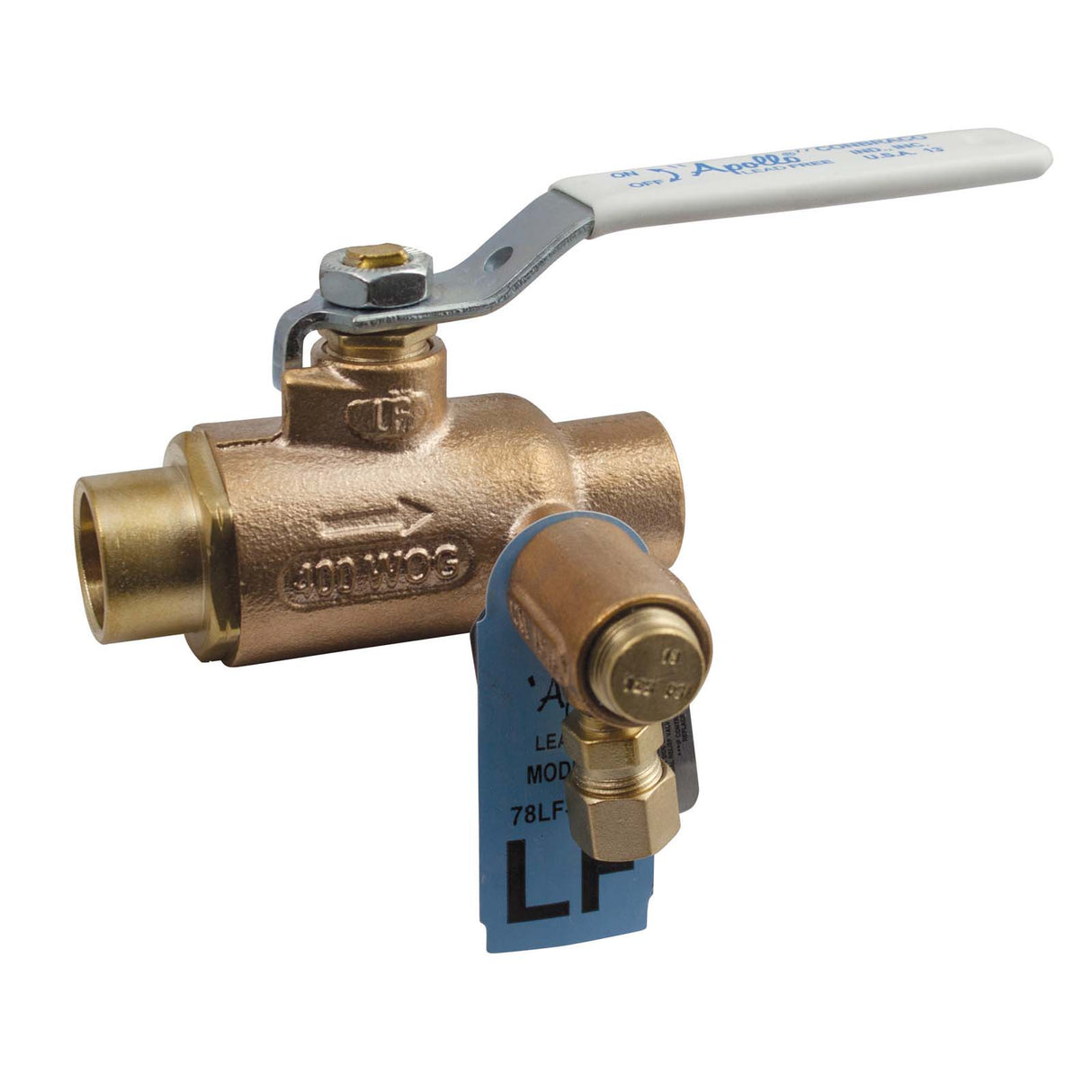 78LF-406-RV 3/4" NPT Apollo (Lead Free) Water Heater Shut-Off with Thermal Expansion Control Valve Chrome Plated